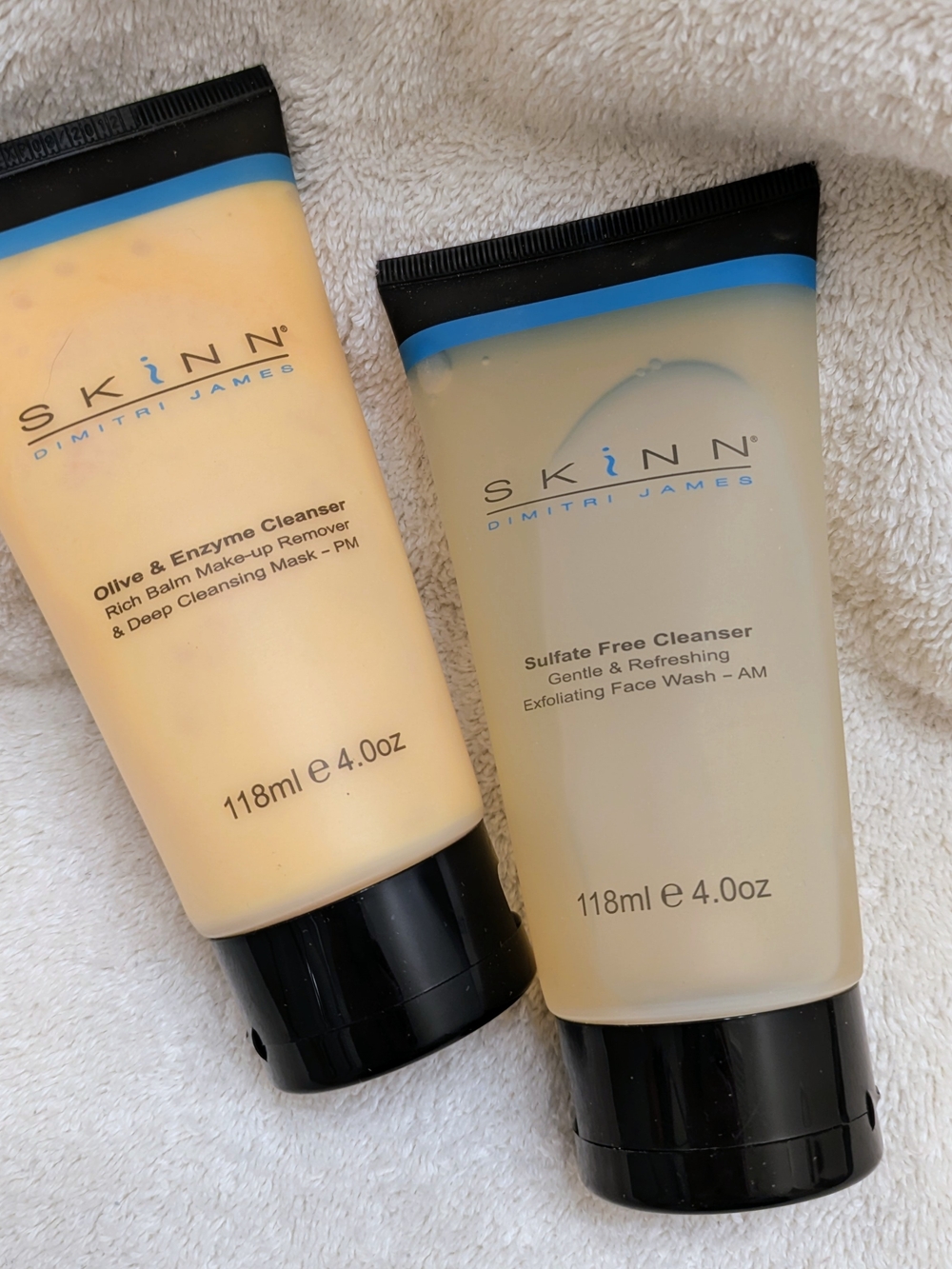 SKINN Olive & Enzyme & Sulphate Free Cleanser Duo *NEW/SEALED*